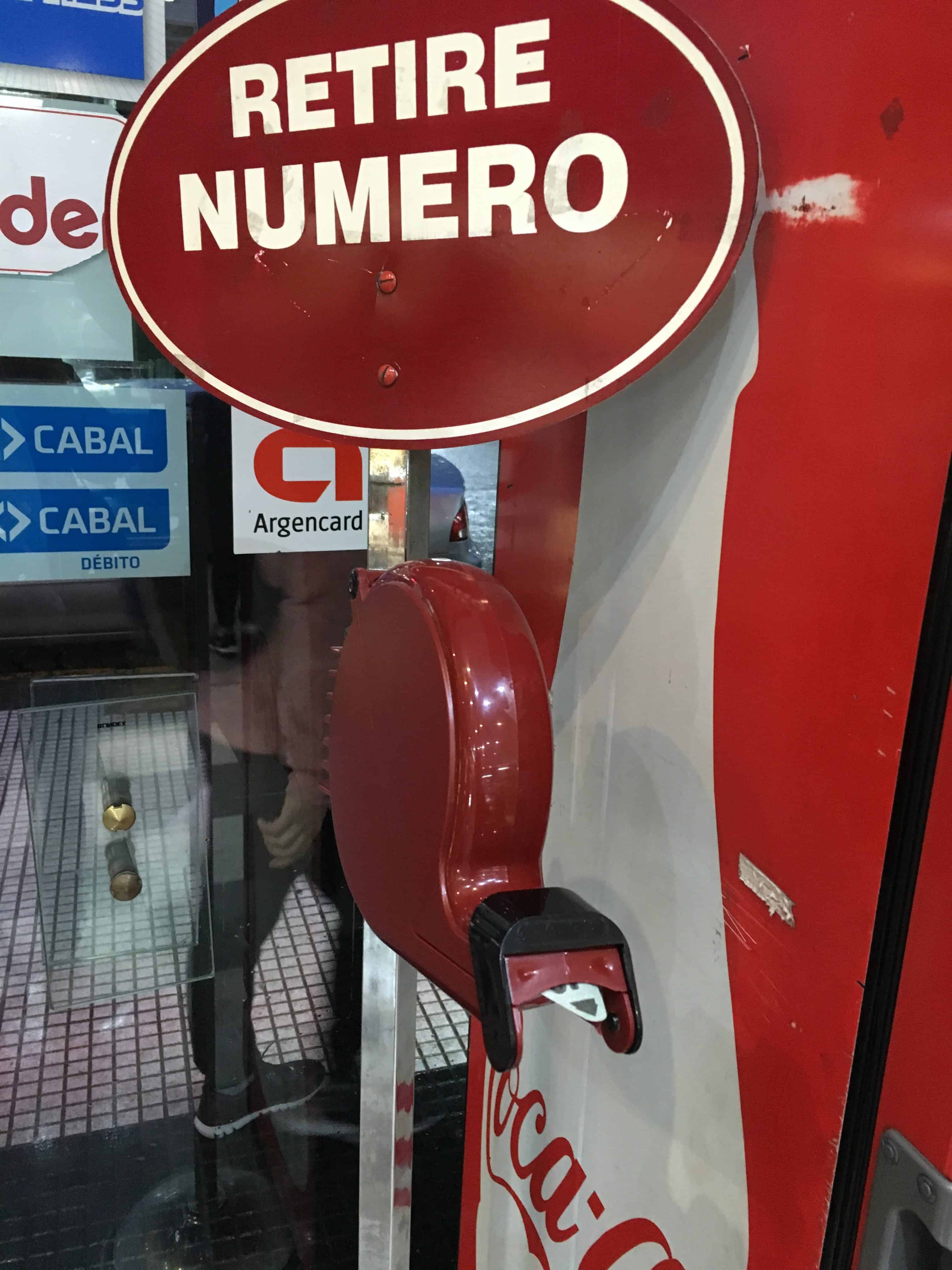 Ticket dispenser Argentina