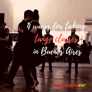 Taking tango class in Buenos Aires